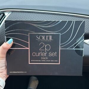 SOLEIL 2PC CURLER SET (BLACK) INTERCHANGEABLE BARRELS 19MM + 25MM